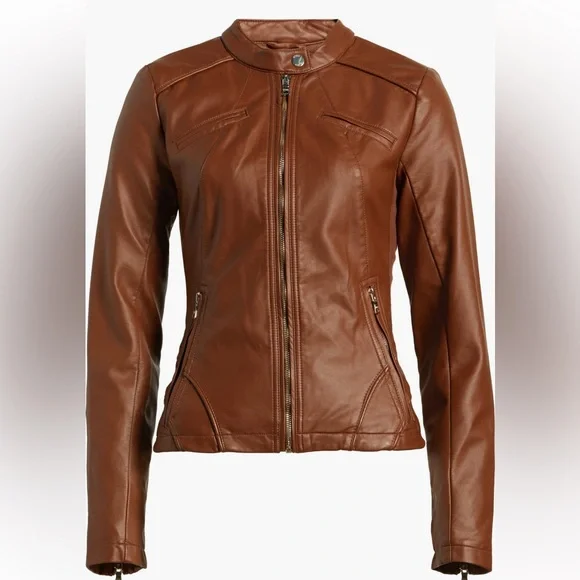 Guess faux leather racer jacket - Picture 3 of 4